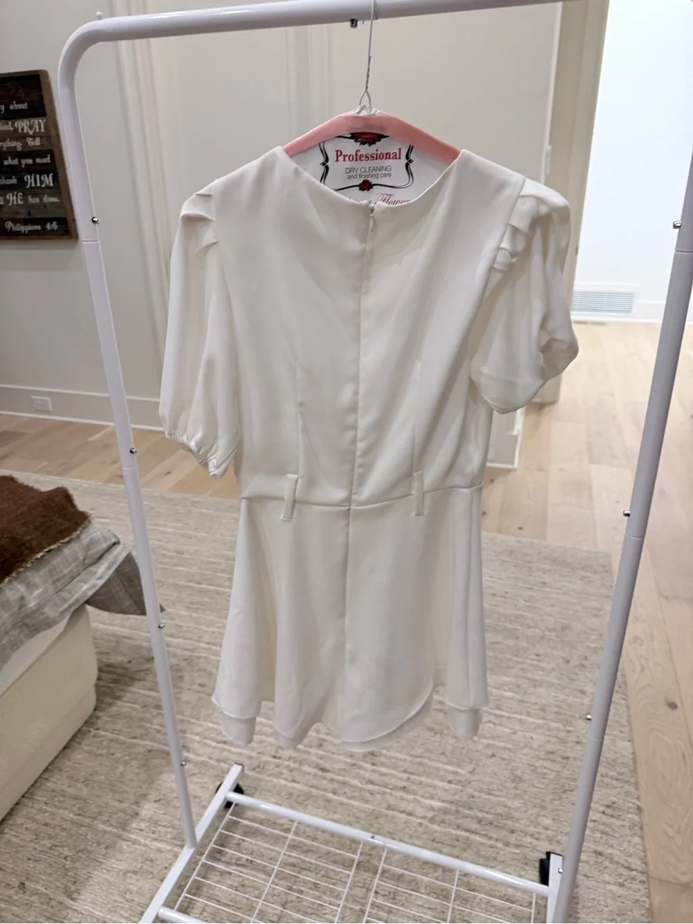 Lavender Brown White Kendra Romper (Brand New with Belt!)